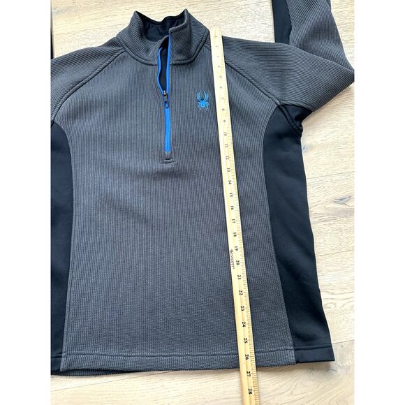 Spyder Gray Tech‎ Knit-waffle Fleece Pullover- Size Large - Picture 11 of 12